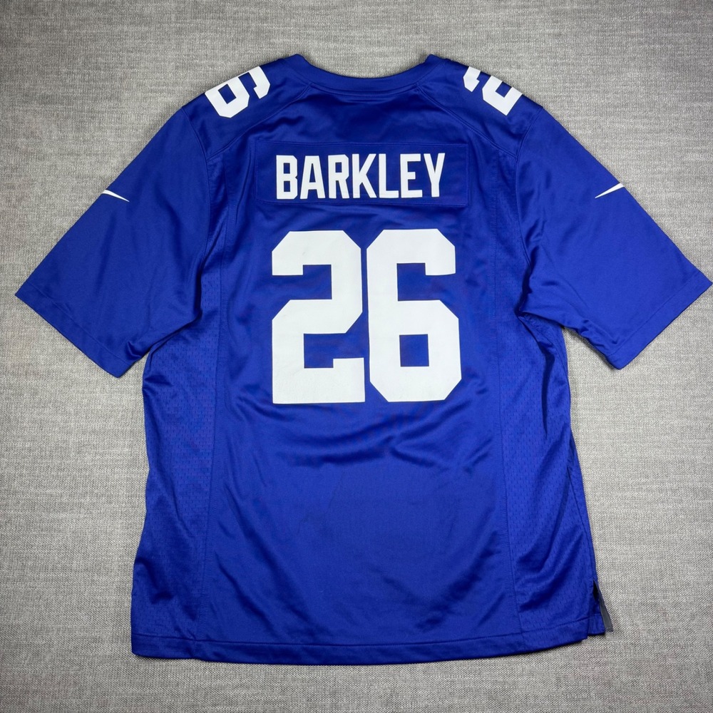 Nike New York Giants Saquon Barkley 26 Jersey Mens XL NFL On Field